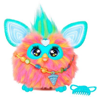 Hasbro Furby Coral Voice-Responsive Interactive Toy for Boys and Girls Ages 6+ with 15 Fashion Accessories, Animatronic, Motorized Plush Toy for Kids,