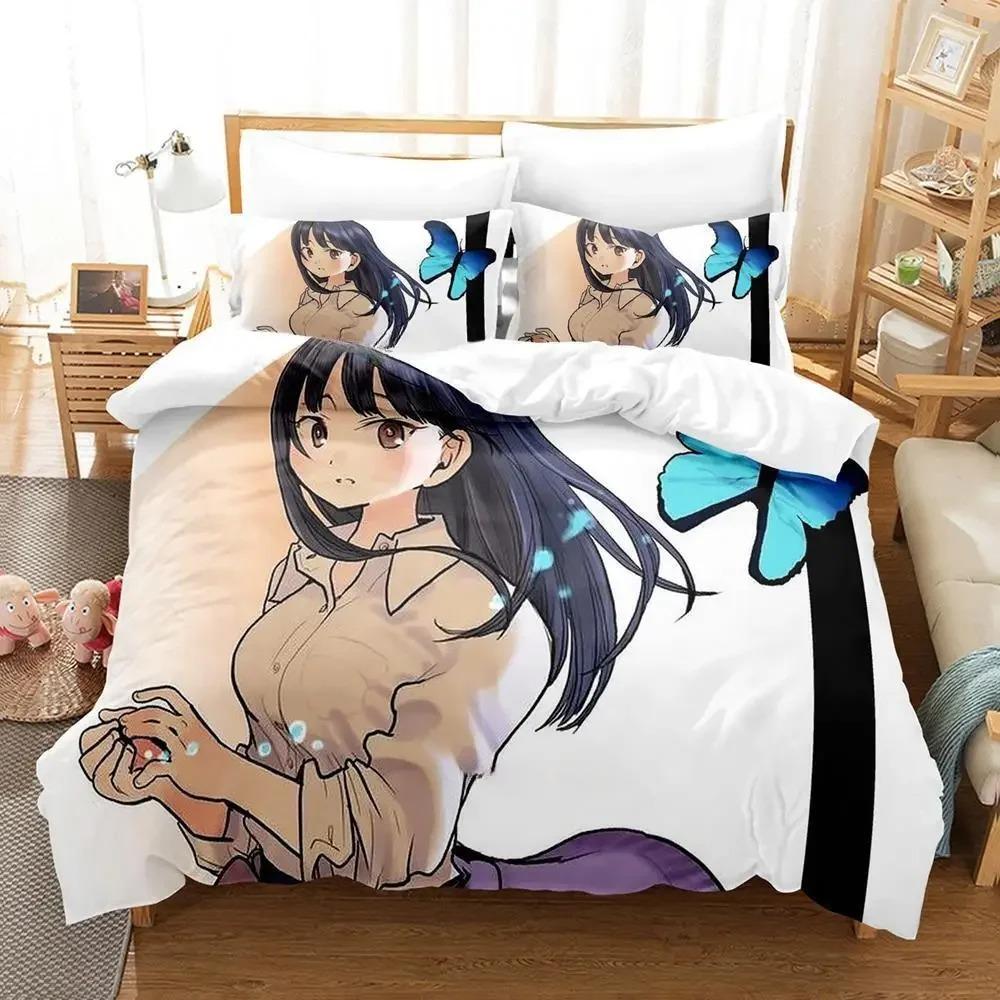 

Опасности в моем сердце Комплект постельного белья Односпальная кровать Твин Full Queen King Size Комплект постельного белья для взрослых и детей Спальня Пододеяльник Наборы Аниме-кровать 70x133cm 2pcs