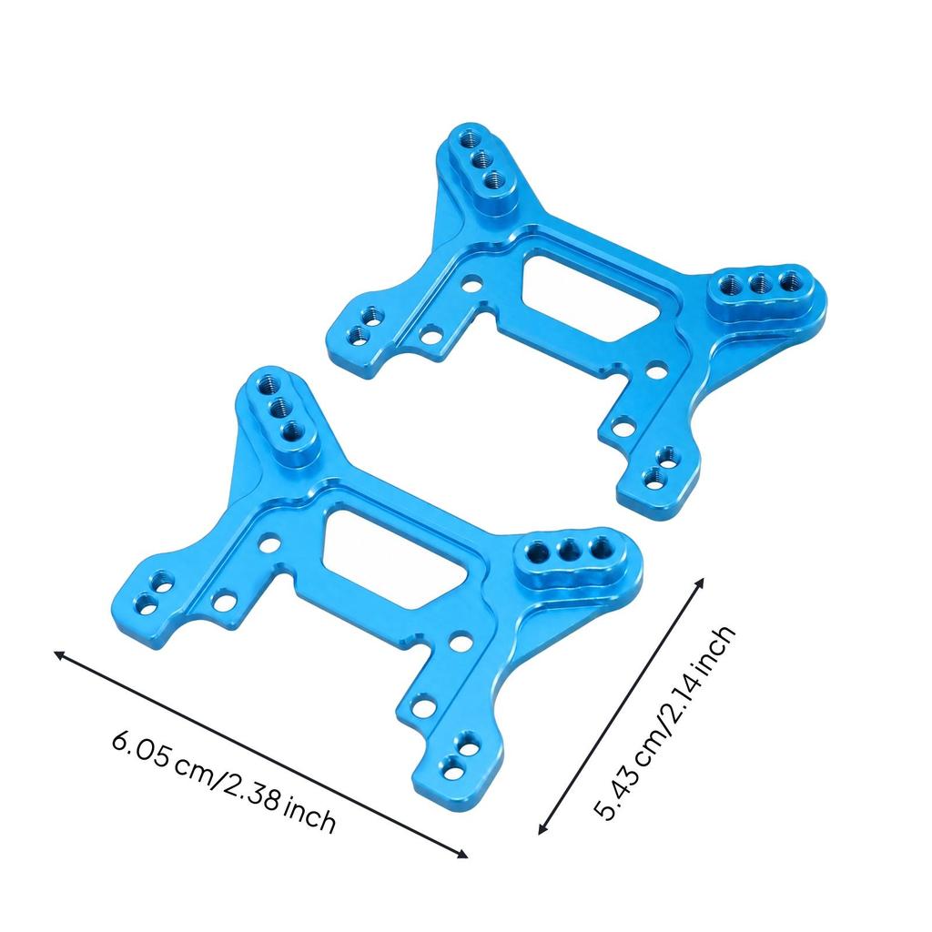 2 Pieces RC Car Shock Mount with Open-Frame Design Alloy Shock-Mounting Bracket