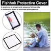 6Pcs Clear Baits Cover Lure Wrap Clear PVC Lure Cover Fishing Hook Cover for Soft Plastic Baits, Jigs Enduring