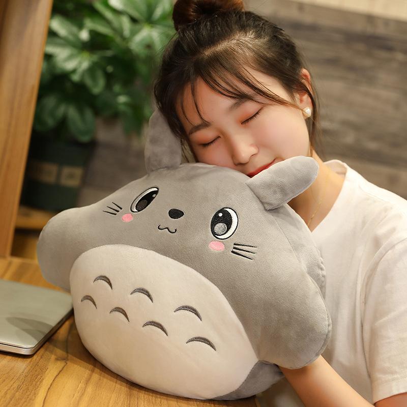 Hand Warmer Pillow with Hands Plush Toy Nap Pillow Cute Doll Girl Bed Doll Sleeping Rag Doll