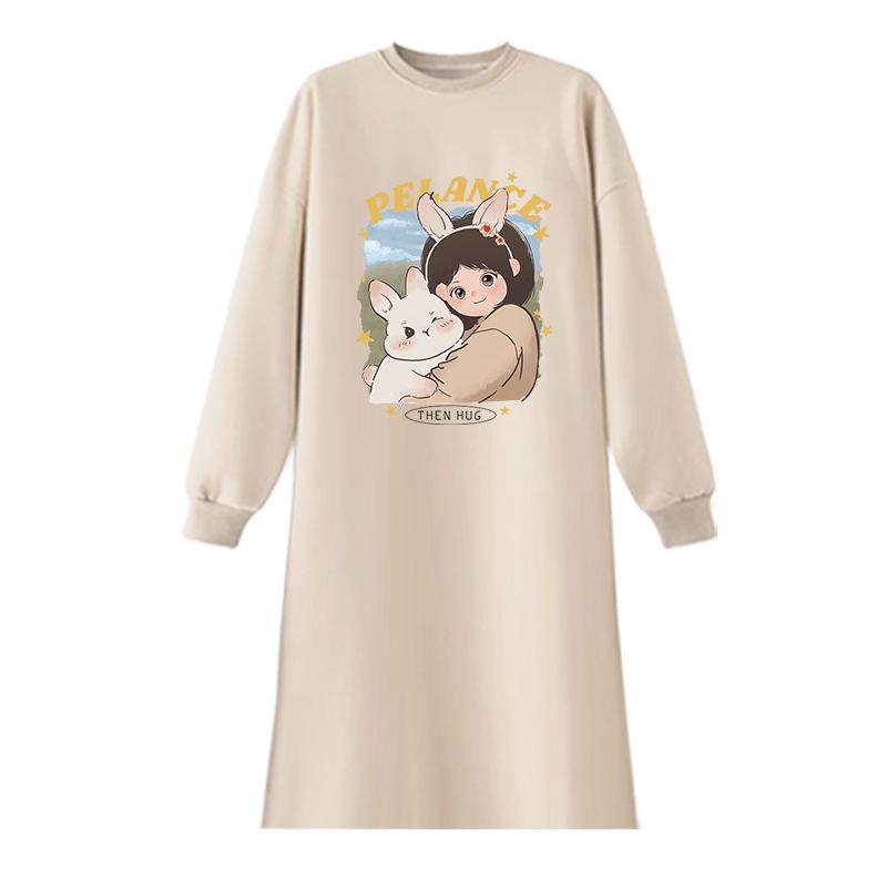 2026 Maternity Hoodie Dress: Stylish, Loose-Fit, Casual & Belly Covering for Spring/Autumn 3XL