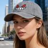 New Unisex Washed Cotton Cap Devil Embroidery Baseball Cap For Man Woman Casual Outdoor Dad Hat