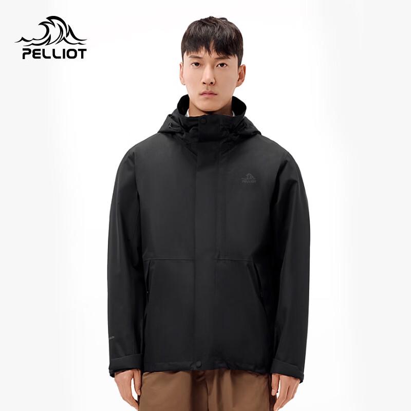 PELLIOT Men's 3-in-1 Detachable Fleece Lined Windbreaker