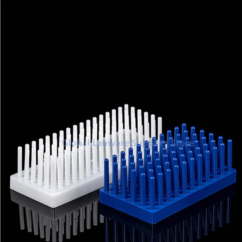 2pcs Lab 66/102column Plastic Test Stand Shelf Tube Rack 20 Holes Laboratory White Centrifuge Tubes Equipment Supplies