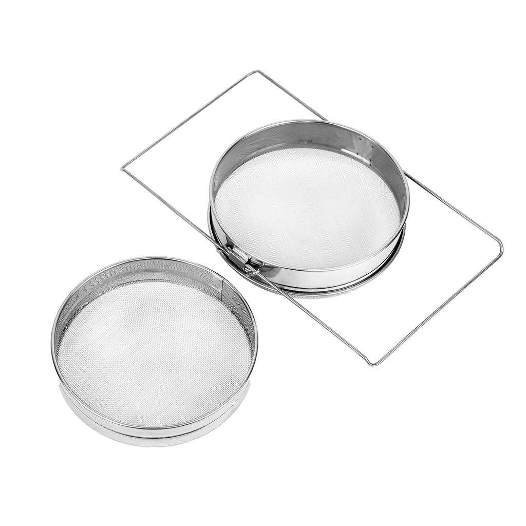 Stainless Steel Honey Strainer Filter Double Layer Honey Extractor Sieve Beekeeping Equipment Manual Tool For Beekeeper