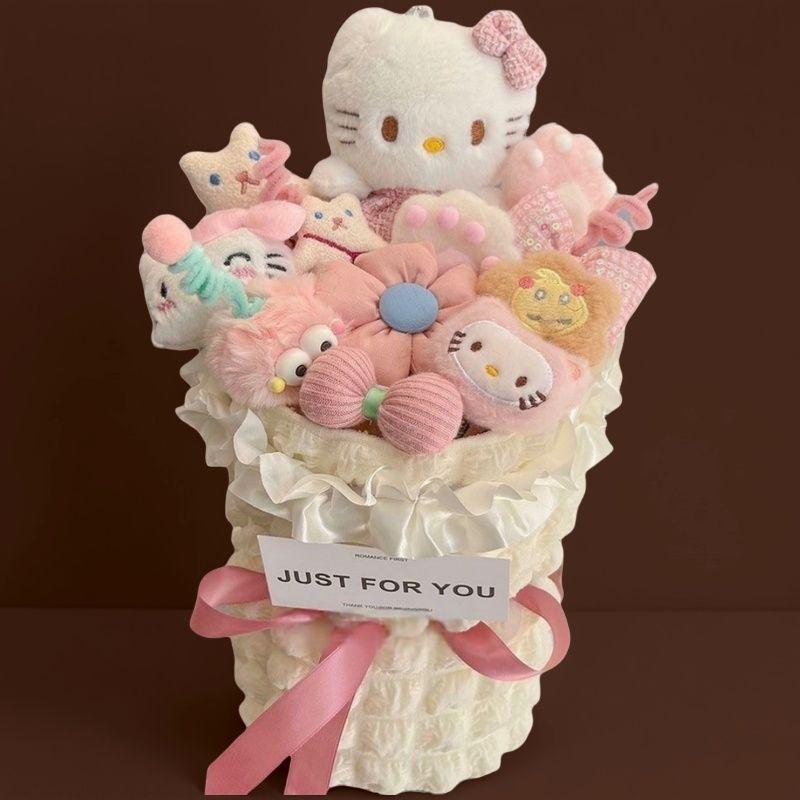 

Подарунок на Цисі та День народження: Букет ляльок Cinnamoroll, Pompompurin, Pacha Dog для дівчат, найкращої подруги та на День святого Валентина.