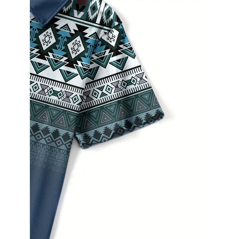 The New Men's Short-sleeved POLO Shirt for Summer 2025 Is Casual Fashionable and Soft with 3D Pattern Printing