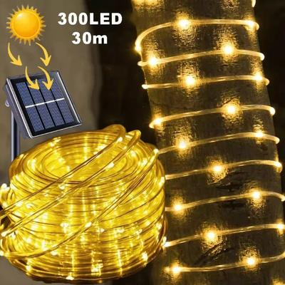 LED Solar Fairy Lights Lamp Outdoor 7M 12M 22M LEDs String Waterproof Holiday Party Garland Solar Garden Christmas Lights