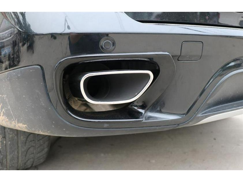 Stainless Steel Square Tip Exhaust Cover for 08-13 BMW X5 E70