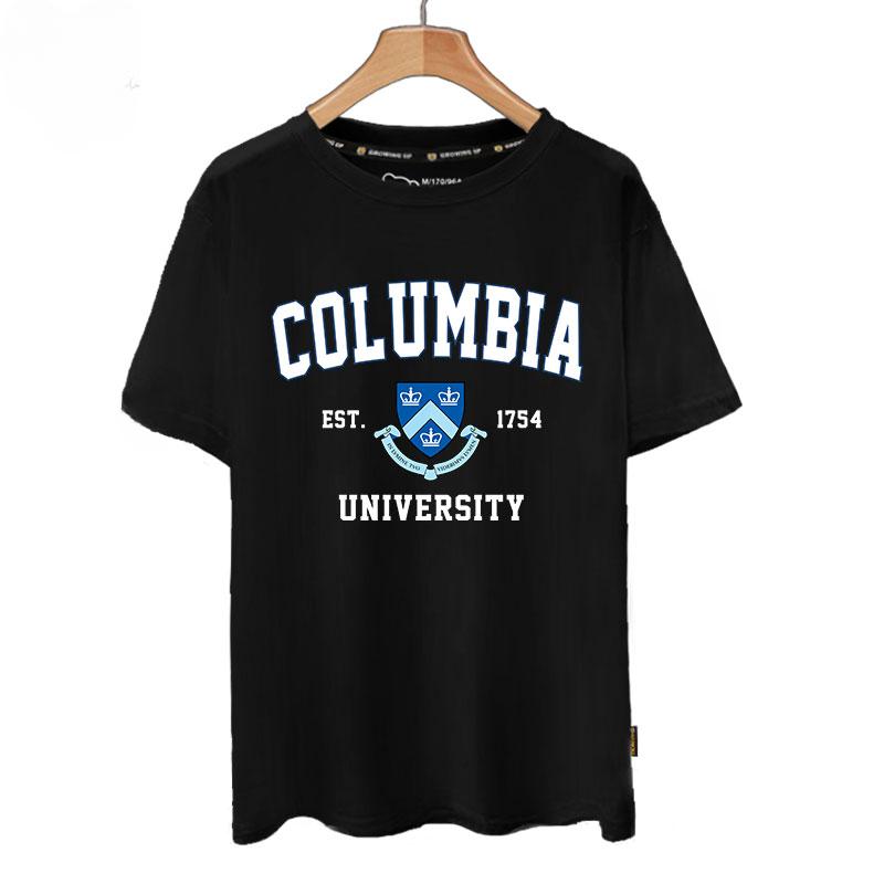 American College Group Cotton Short-sleeved T-shirt Cultural Revolution Street Wear Culture Men Clothing  Quick Dry