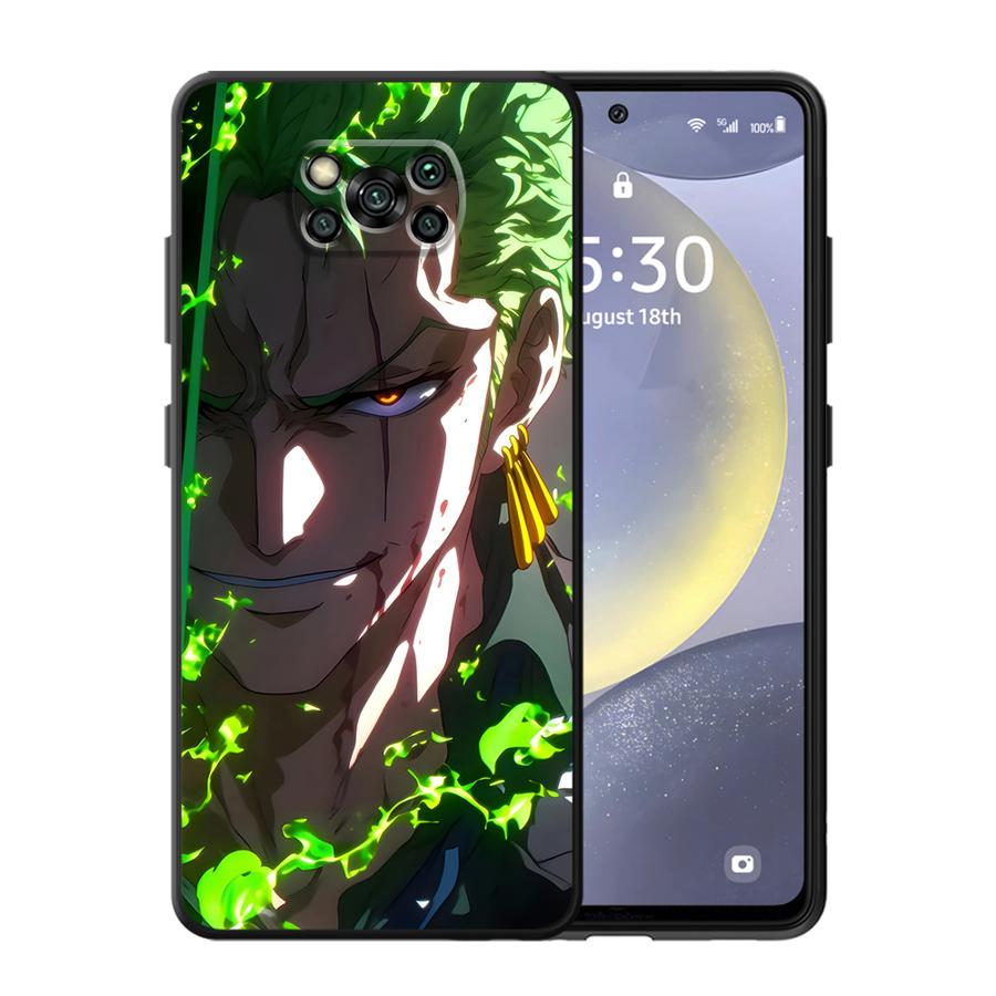 

Phone Case for Poco C51 C61 C40 C50 F3 F7 M3 M4 Pro C75 X7 C71 X4 Pro M5s M7 X5 X3 NFC Soft Cover One Piece Zoro Face Poco C40