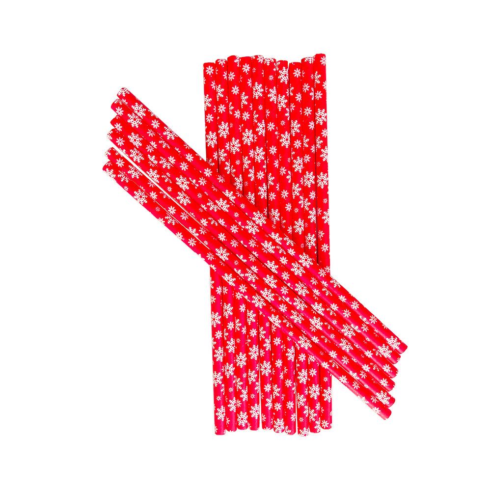 In-Stock Christmas & New Year Party Decoration Set: Thick Paper Cups, Plates, Tablecloth & Pull-Flag