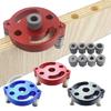 Heavy Duty Hole Positioning Tool Woodworking Doweling Jig Set 9 Bushings 2Mm-10Mm Precise Drill Guide Aluminum Alloy Adjustable Feet