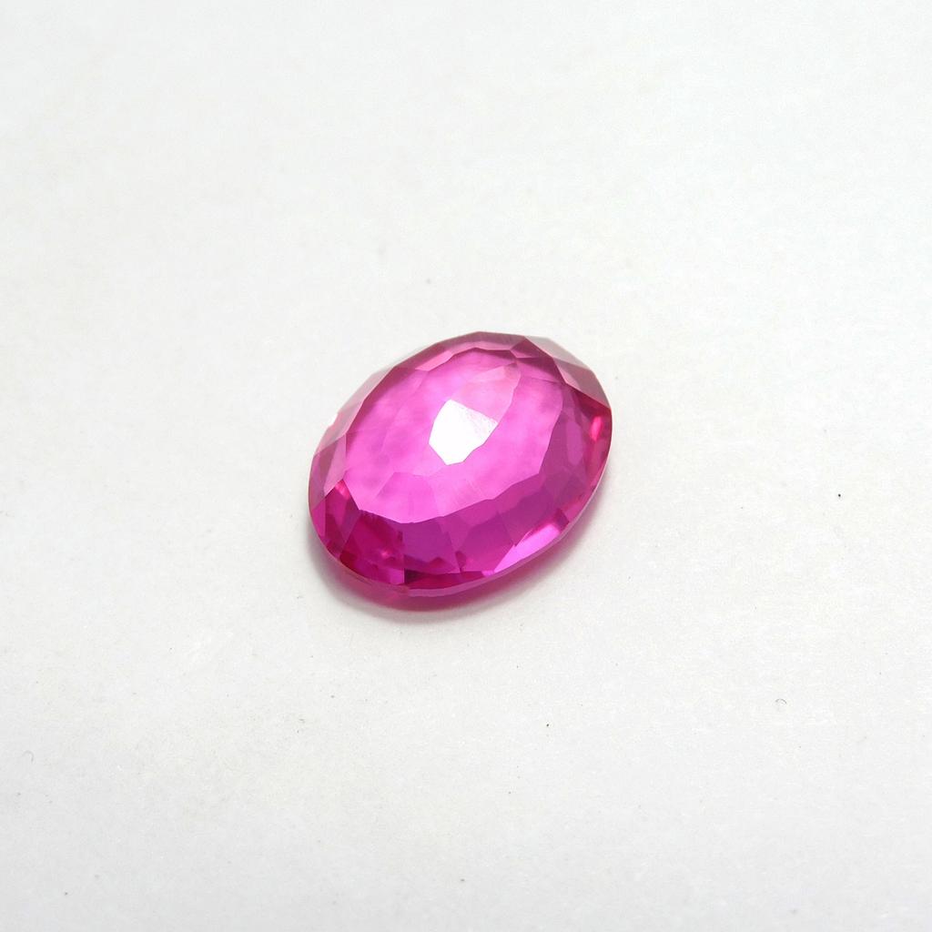 Natural Pink Ruby Loose Gemstone Oval Cut 5.75 Ct for Jewelry Making and Gem Collections