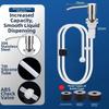 304 Stainless Steel Detergent Dispenser Hand Pressure Liquid Dispenser  Kitchen Hardware
