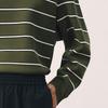 Men's Loose Fit Round Neck Striped Knit Sweater