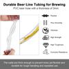 3M/5M PVC Hose, Food Grade Brewing Beer Pipe ID 7mmx OD 12mm, High Toughness Tubing Draft Kegerator Beer Beverage Dispenser Line
