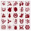 25Pcs Halloween Stencils for Crafts 3 Inch Drawing Template Drawing Craft Stencils for Painting On Wood Wall Pumpkin Home Decor