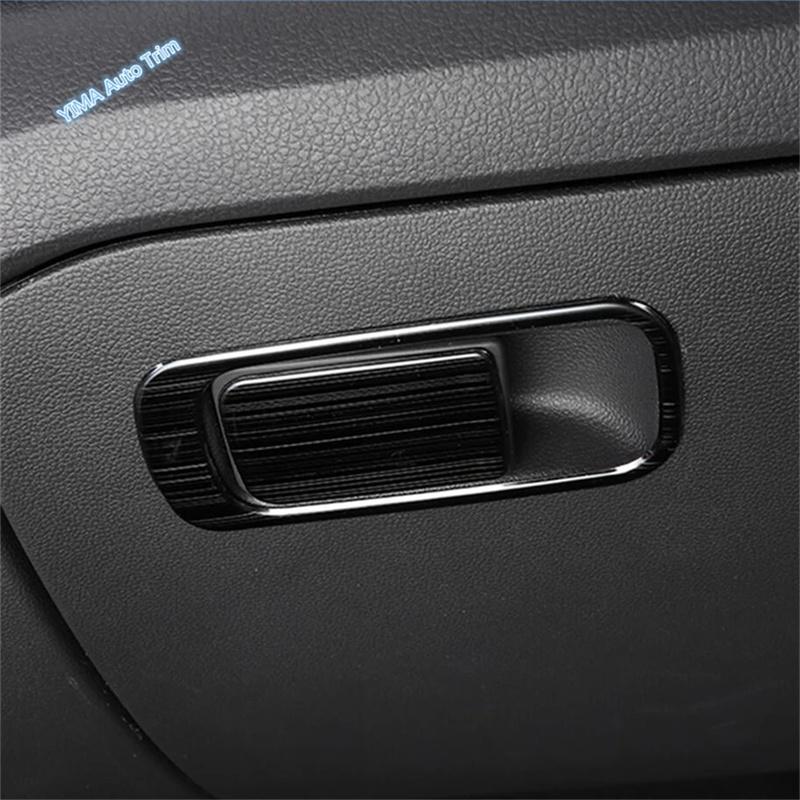 Car Glove Storage Box Sequ / Igniter Panel / Head Fog Light Switch Button Cover AC Trim For VW Volkswagen T-Cross  -