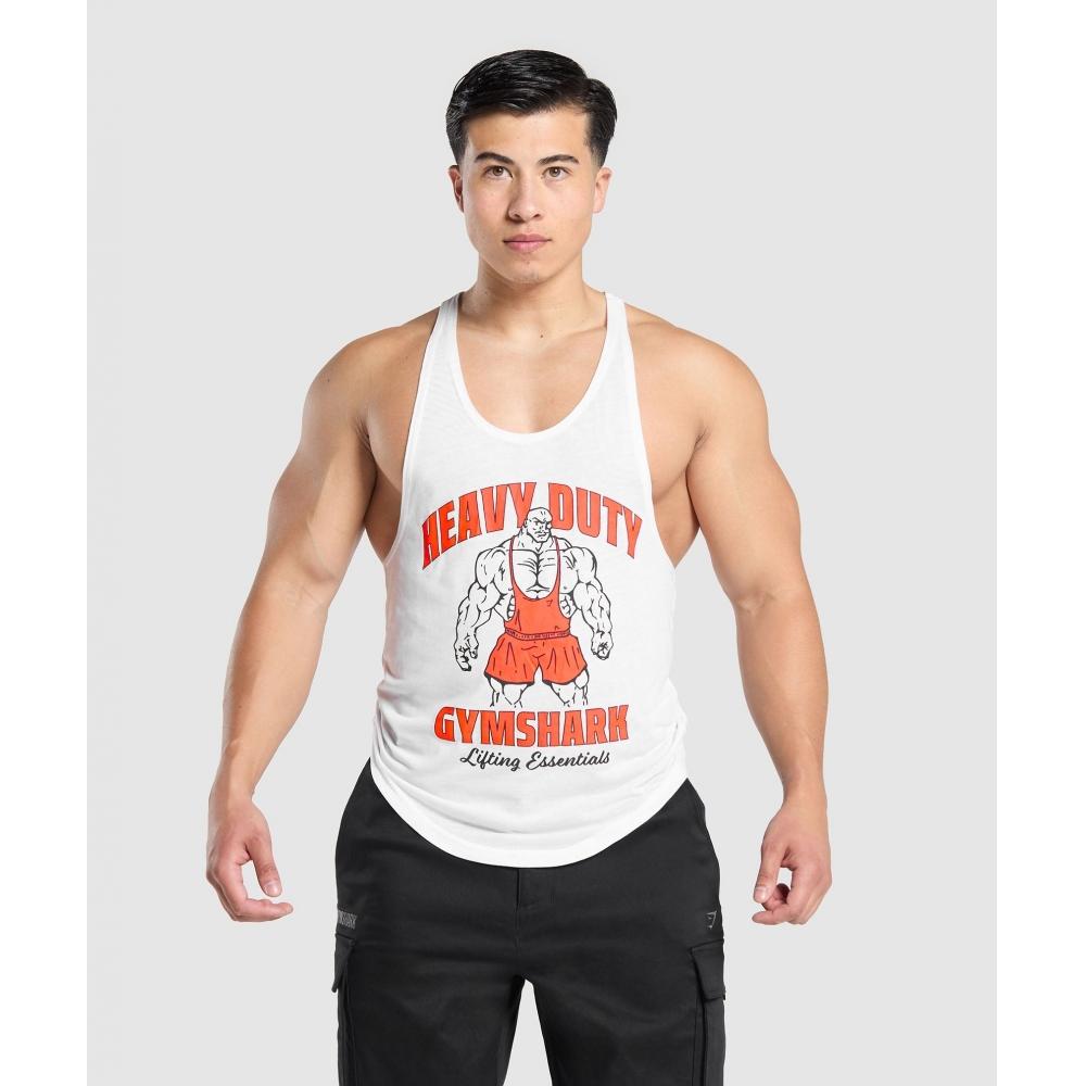 

Стрингер GYMSHARK Heavy Duty Lifter белый A5A5A WB57 S