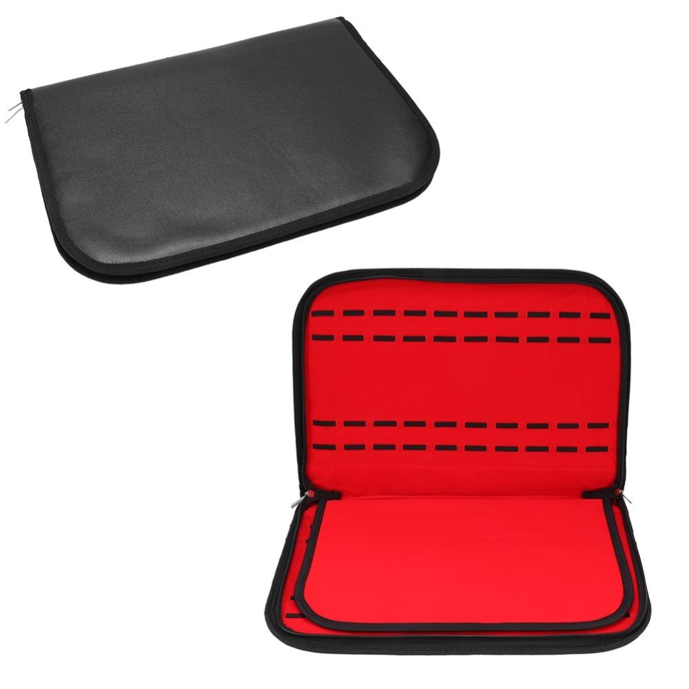

PU Leather Watch Storage Box Zipper Closure Premium 20 Slot Storage Box Portable Lint Interior Watch Box Organizer Home