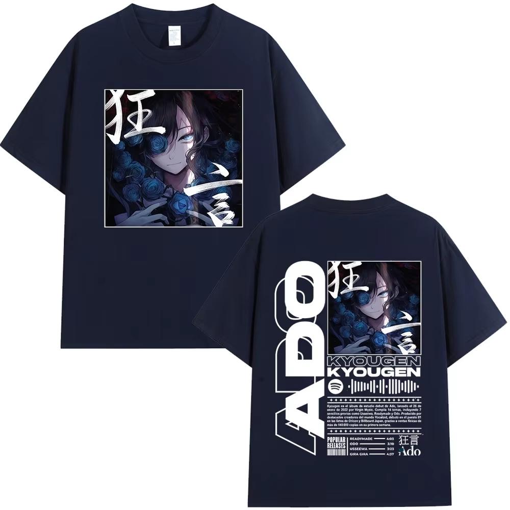 

Ado Hibana Kyougen World Tour 2025 T Shirt Men Women Clothing Fashion Male T-shirt Cotton Casual Short Sleeve Oversized T-shirt L
