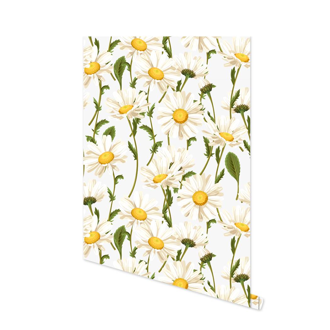

Винтажные обои-самоклейки с ромашками, цветочные самоклеящиеся обои, съемная контактная бумага для декора стен спальни и гостиной 3mx45cm