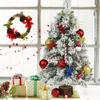 18inch Artificial Christmas Tree Small Fake Frosted Fir Tree for Home Farmhouse Tabletop Mantel Windowsill Christmas Decorations