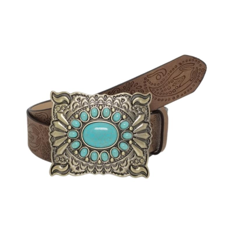 Girls PU Belt Motorcycle Embossed Pattern Waist Belt Fashion Enthusiasts Belt Coat Dress Female Decorative Waistband