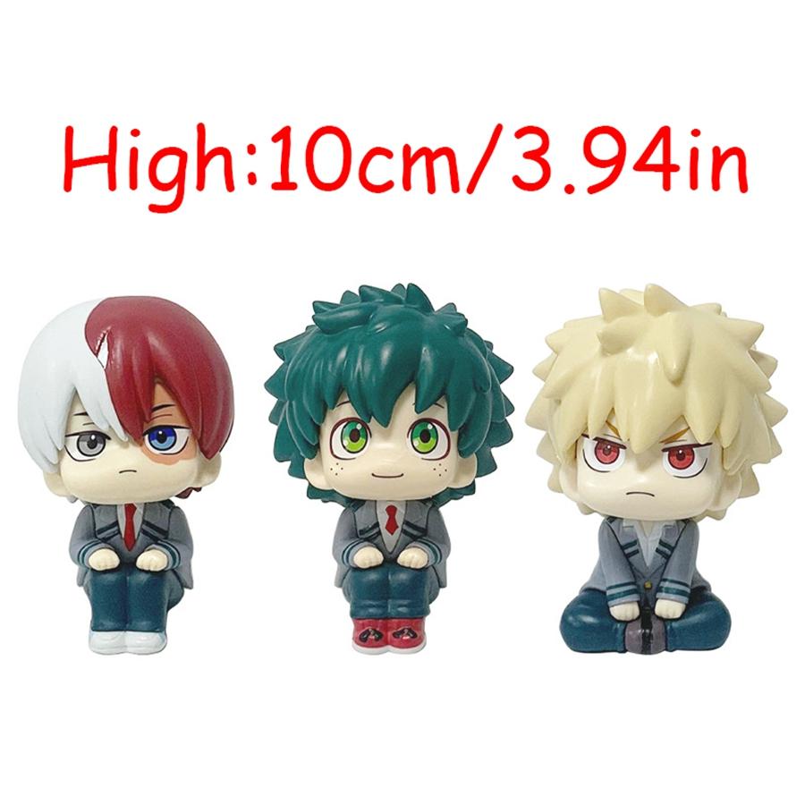 10cm Boku no Hero Academia Anime Figure Midoriya Izuku Action Figure Bakugo Katsuki/Todoroki Shoto Figurine PVC Collection Toys