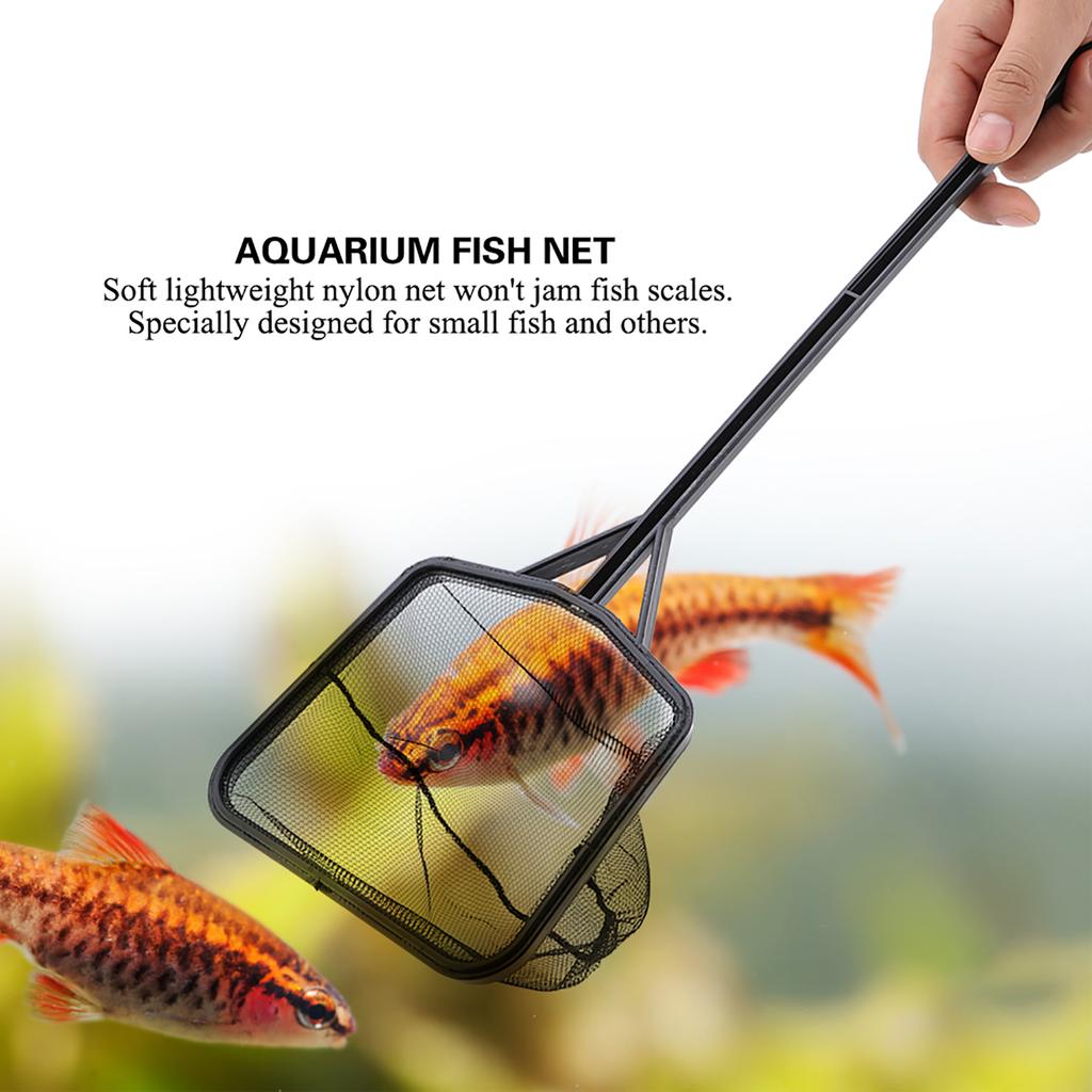 Aquarium Fish Net Lightweight Large Nylon Fishing Net for Fish Tank (L)