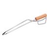 Log Tongs Beech Wood Handle Stainless Steel Clamp High Temperature Resistance Fire Tong for Outdoor 