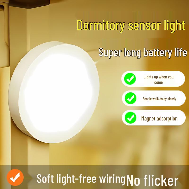 Rechargeable Smart Induction Night Light - USB, Motion-Sensor, Wireless, Energy-Saving for Bedrooms, Wardrobes, Hallways