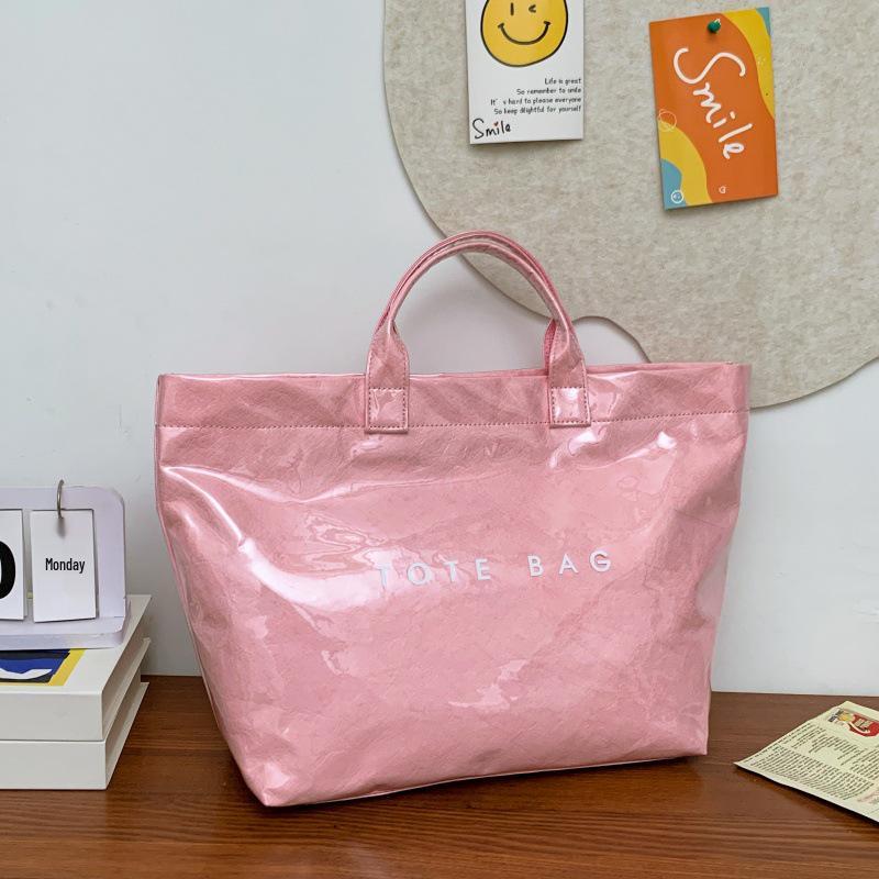 2025 Women's Large Capacity Transparent PVC Handbag - Fashionable, Water-repellent, Simple Style