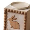 Bunny Print Wooden Candle Holder - Perfect for Home And Events