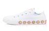 Chuck Taylor All Star Low Top Comfortable Abrasion Resistant Low Top Kids Canvas Shoes White Yellow 670702C