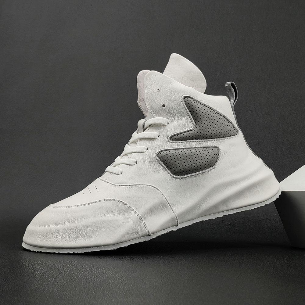 High-top shoes trendy shoes casual shoes genuine leather raw dad shoes 38