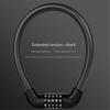 5‑Digit Password Bicycle Cable Lock, Thick Anti‑Cut Steel Wire Anti‑Theft Security Lock for Bicycle E‑Bike Motorcycle Cycling Equipment