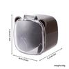 2Pcs Bathroom Splash Proof Plug Holder Wall Mounted Plug Storage Rack with Dust Cover Kitchen Power Socket Organizer