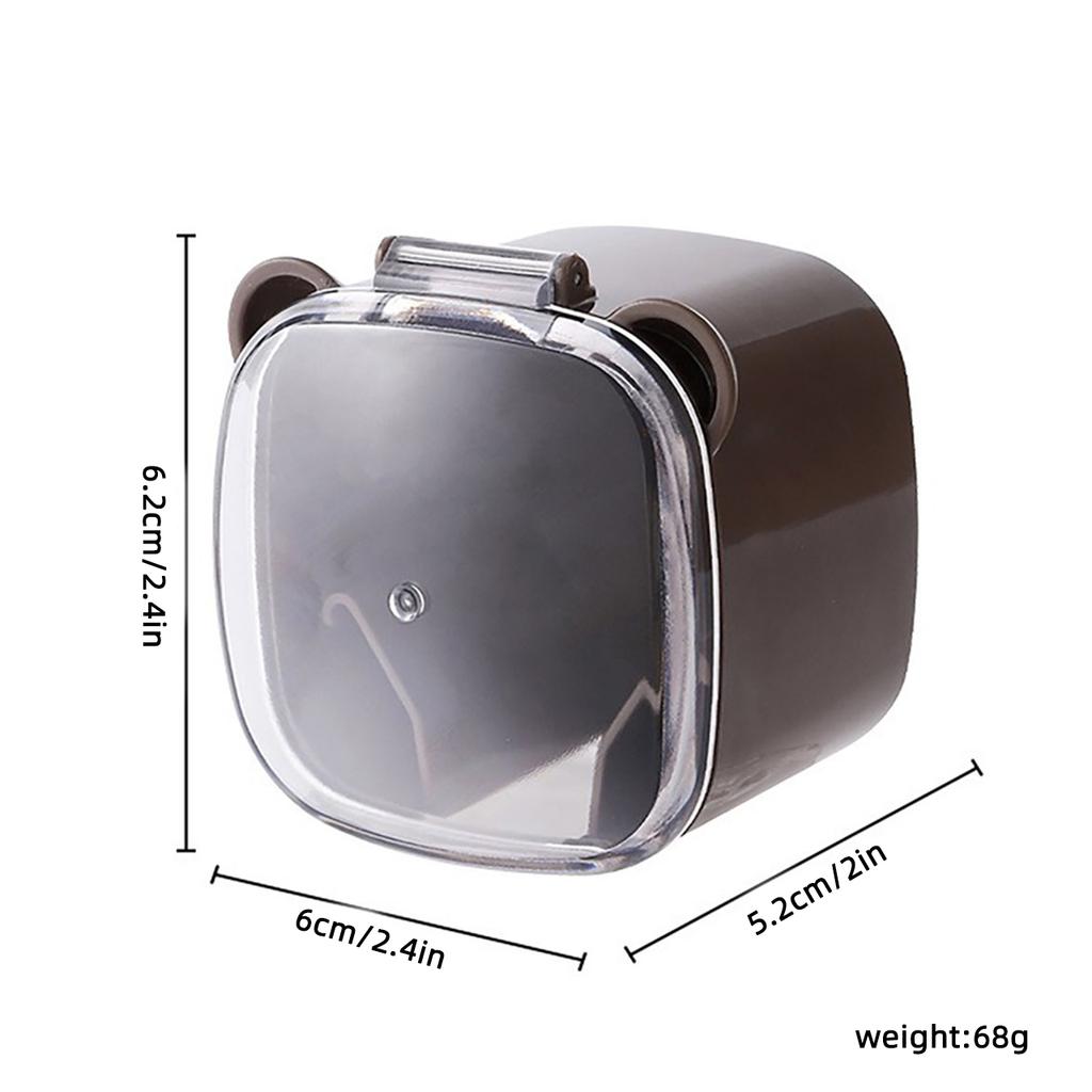 2Pcs Bathroom Splash Proof Plug Holder Wall Mounted Plug Storage Rack with Dust Cover Kitchen Power Socket Organizer