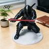Desktop Pen Organizer Ninja Holder for Desk Kneeling Samurai Pencil Decor 3D Printed Gift Boys Students Office Workers Creative