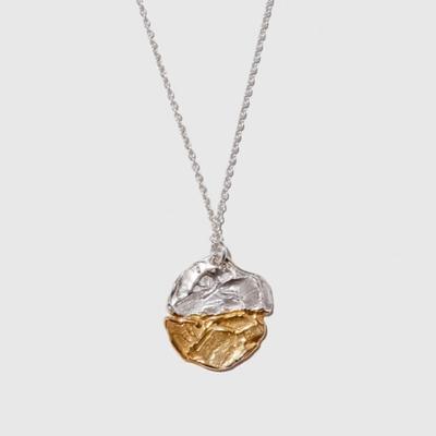 MOOSOO N02 Janus Pendant Necklace (Two-Tone)