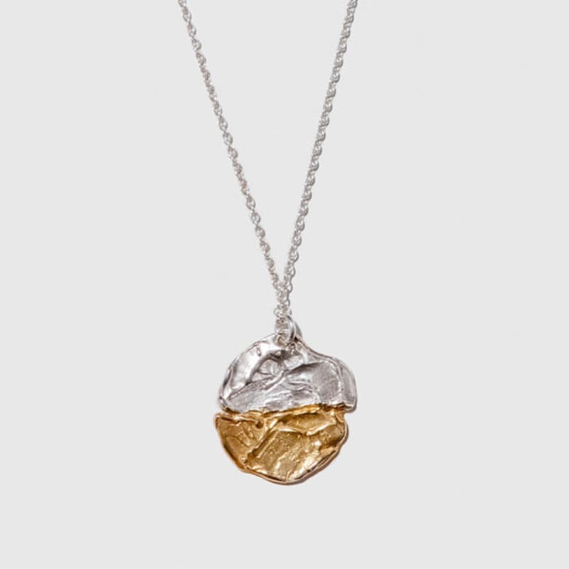 MOOSOO N02 Janus Pendant Necklace (Two-Tone)
