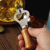 Steel Bottle Opener with Ergonomic Handle Wine Bottle Opener Beer Cap Remover