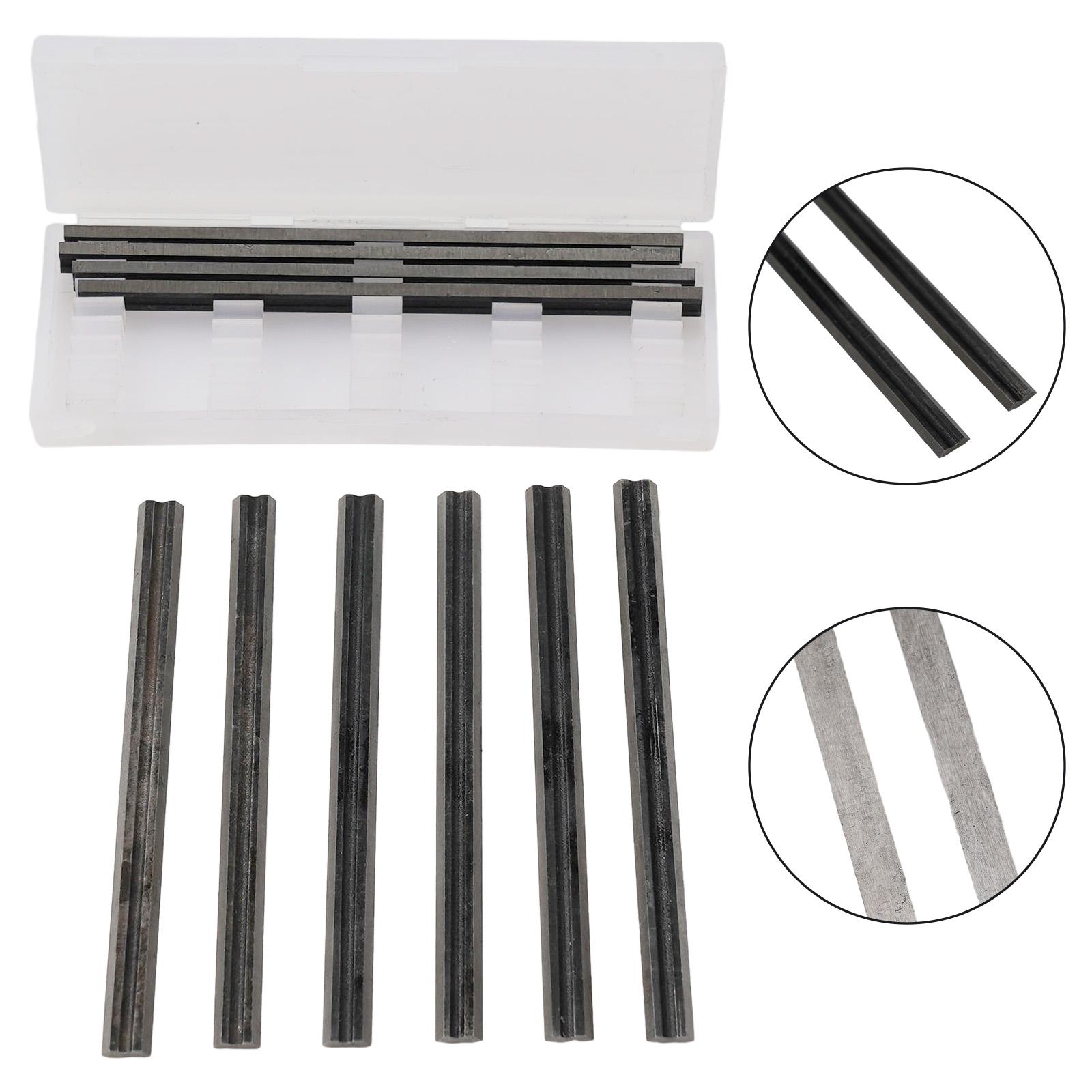 

10pcs 82mm Carbide Planer Blades Tool High Precision Manganese Steel Slide-in Design Hard Alloy For Ply-wood Board For Hardwood China Mainland