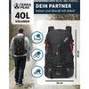 Wanderrucksack - terra peak - flex 40 - 40l - noir - ergonomique - mixte