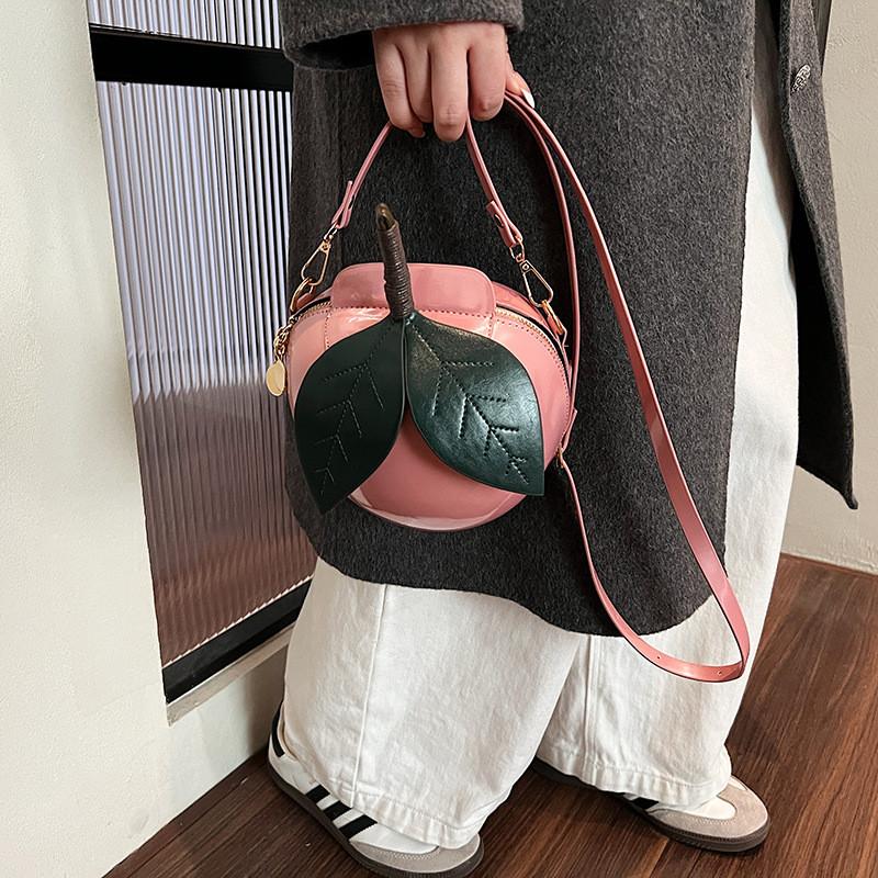 Creatieve Watermeloen Tas Voor Meisjes Pu Schattige Zoete Straatstijl Kleine Crossbody Portemonnee