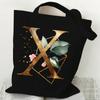 Print Canvas Bag Women's Shoulder Bag Fashion Floral Letter Ladies Hand Bags Alphabet Tote Bag