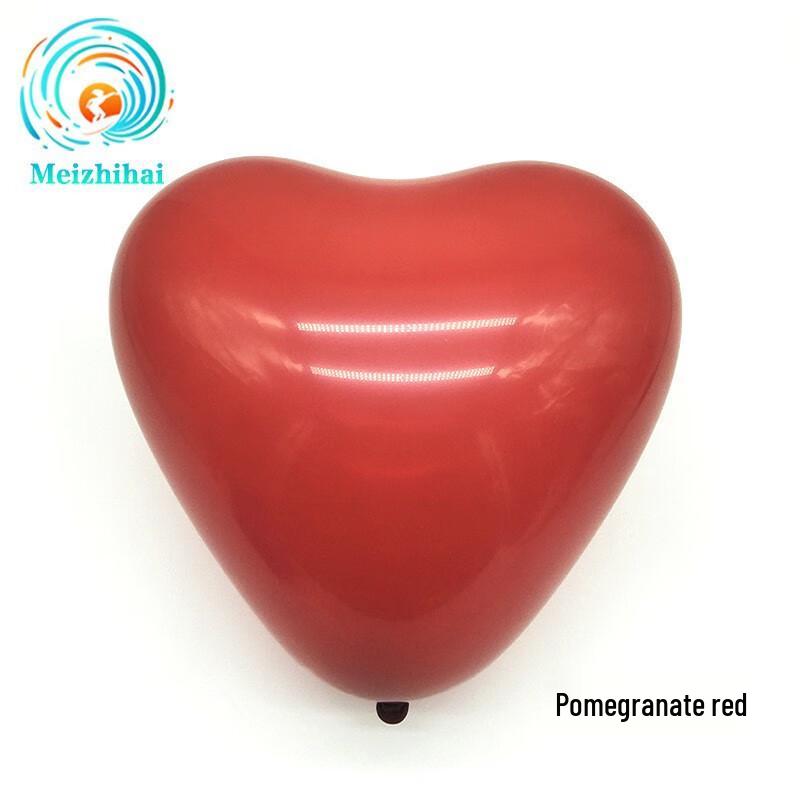 Воздушные шары в виде красных сердец, двухслойные, 10 дюймов, 100 шт.